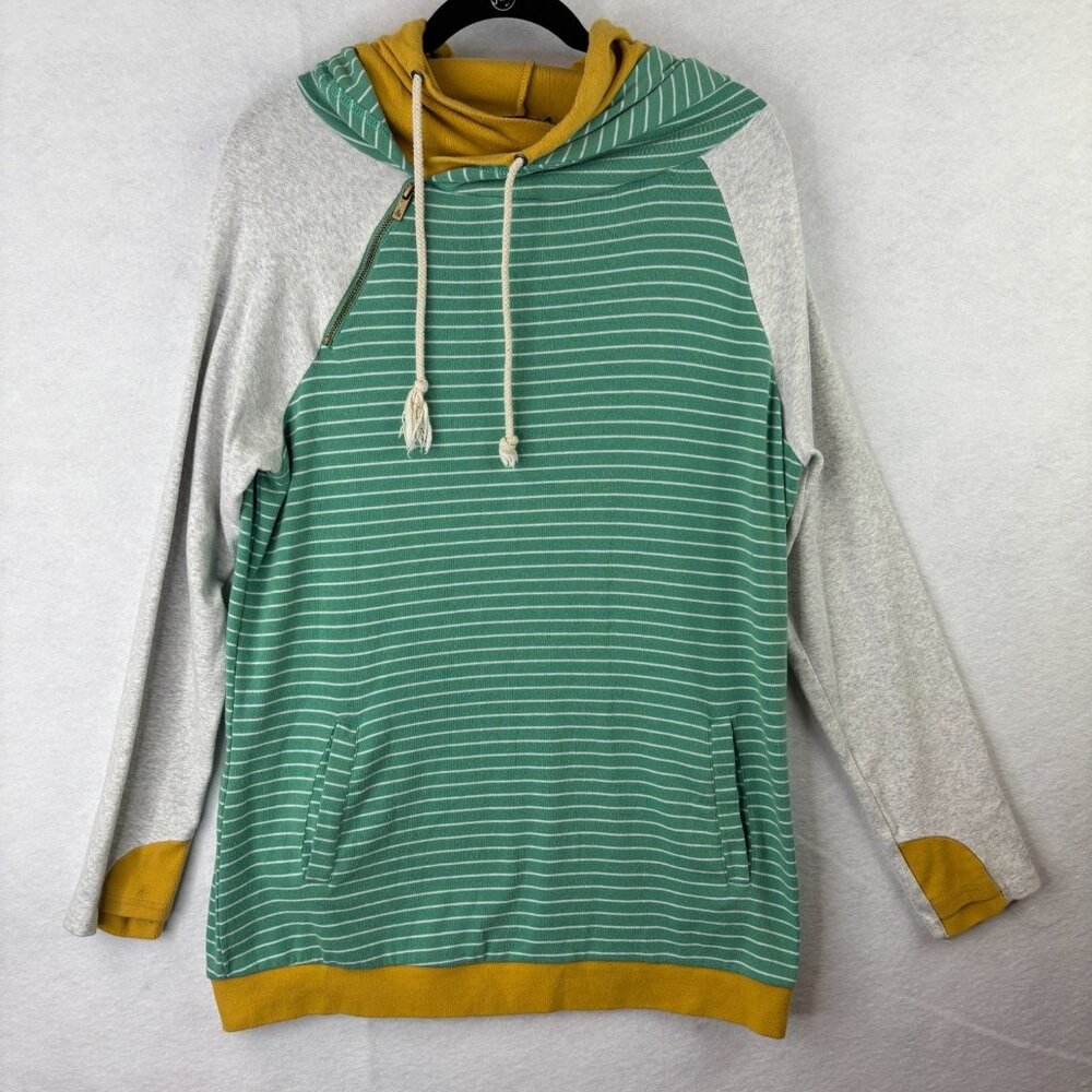 Look Beautiful Hoodie Womens Size XL Shirt Long Sleeve Pockets Drawstring